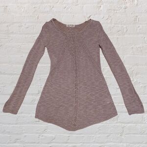 Pink Rose Light Rosegold Thin Knitted Sweater Womens Small (S)